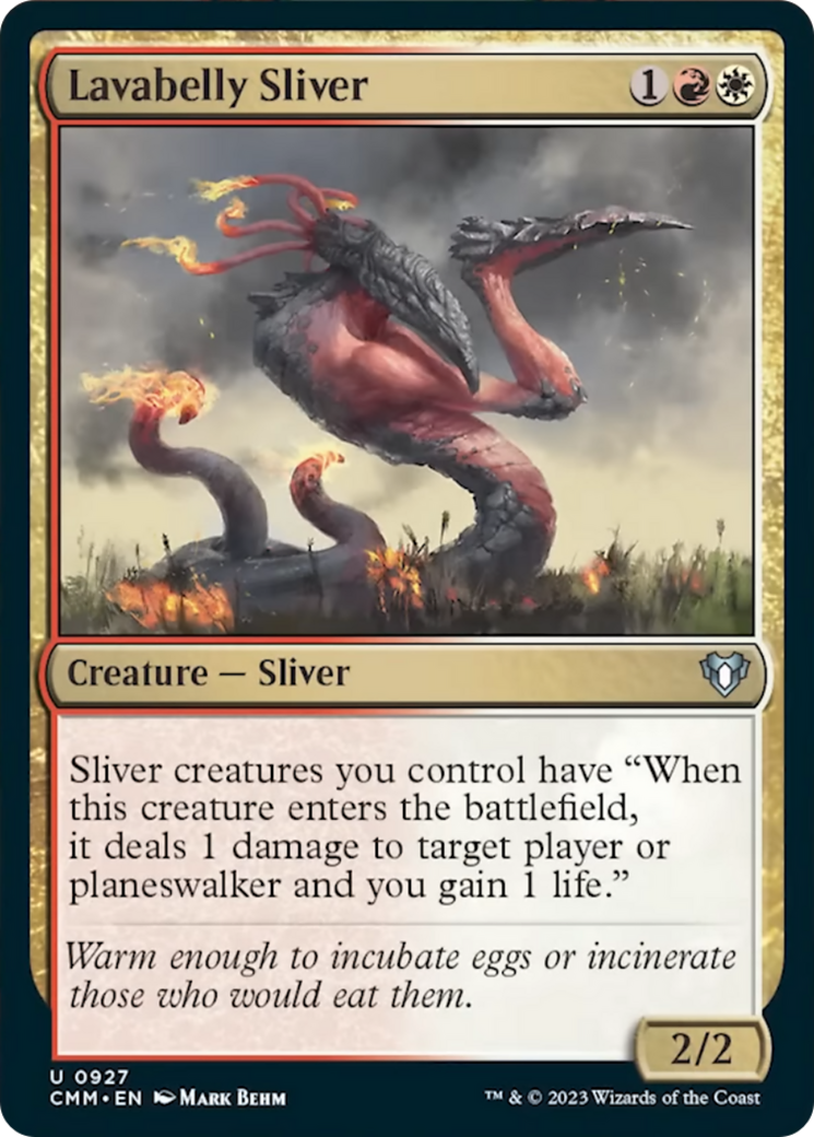 Lavabelly Sliver (CMM-927) - Commander Masters [Uncommon]