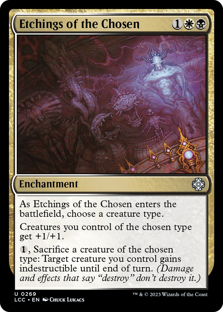 Etchings of the Chosen (LCC-269) - The Lost Caverns of Ixalan Commander [Uncommon]