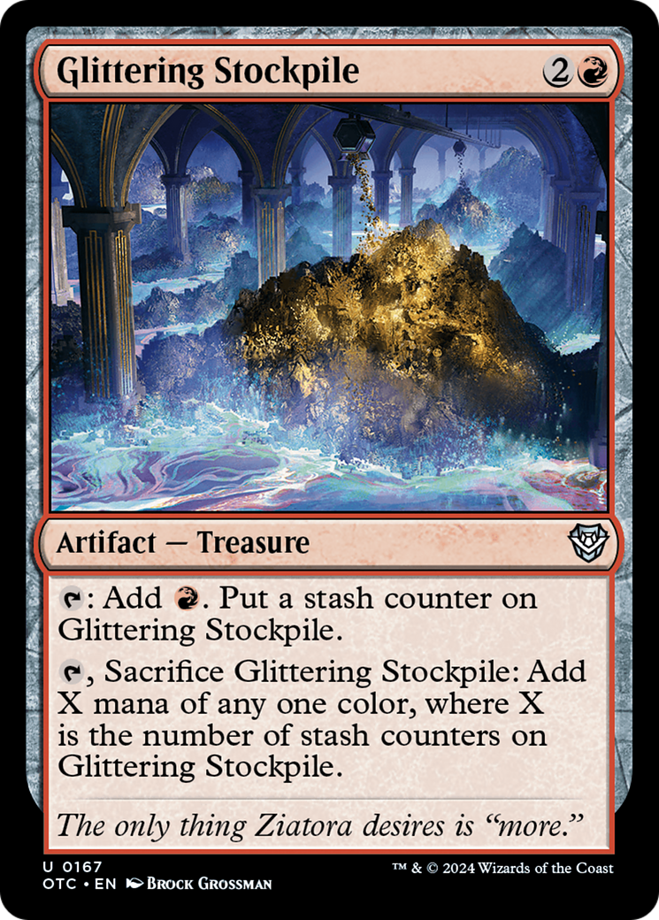 Glittering Stockpile (OTC-167) - Outlaws of Thunder Junction Commander [Uncommon]
