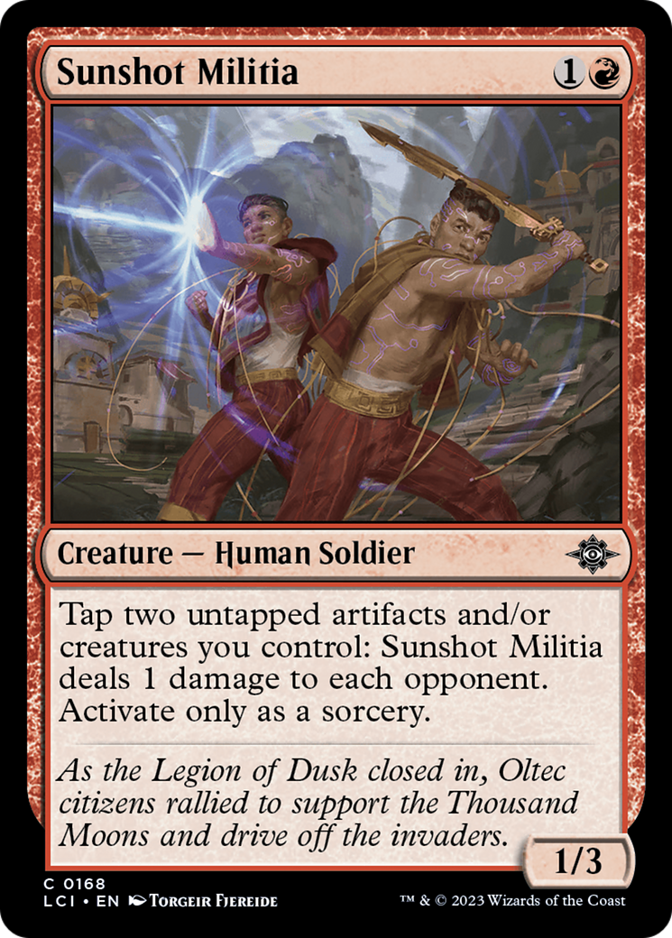 Sunshot Militia (LCI-168) - The Lost Caverns of Ixalan [Common]