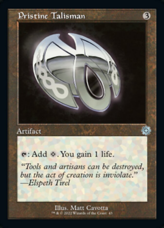 Pristine Talisman (BRR-043) - The Brothers' War Retro Artifacts [Uncommon] Retro Frame