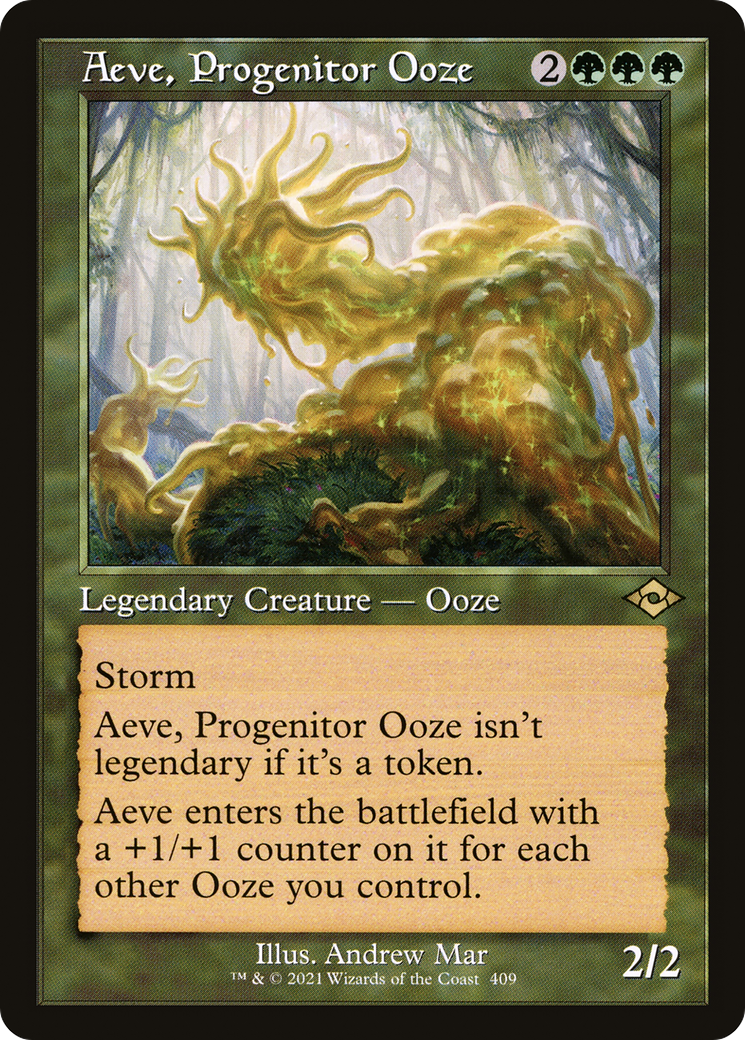 Aeve, Progenitor Ooze (MH2-409) - Modern Horizons 2 Foil [Rare] Retro Frame