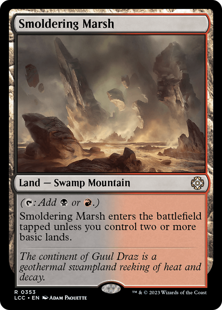 Smoldering Marsh (LCC-353) - The Lost Caverns of Ixalan Commander [Rare]