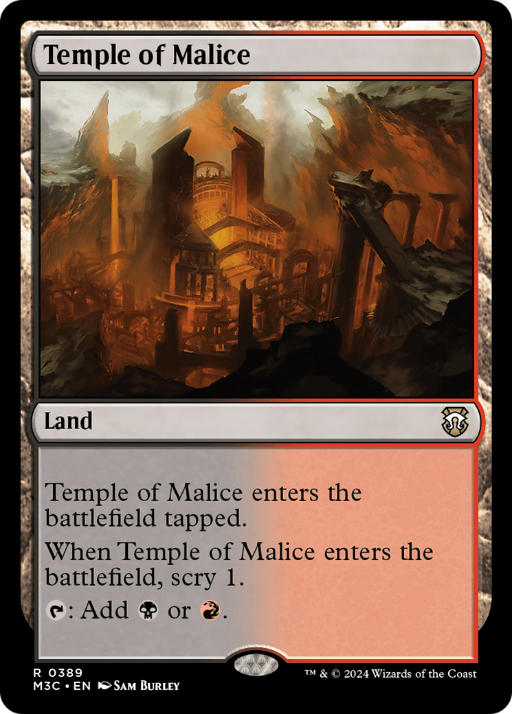 Temple of Malice (M3C-389) - Modern Horizons 3 Commander [Rare]