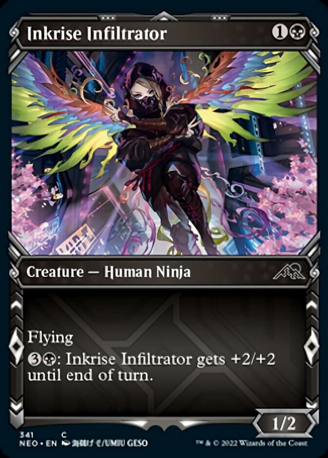 Inkrise Infiltrator (NEO-341) - Kamigawa: Neon Dynasty: (Showcase) [Common]