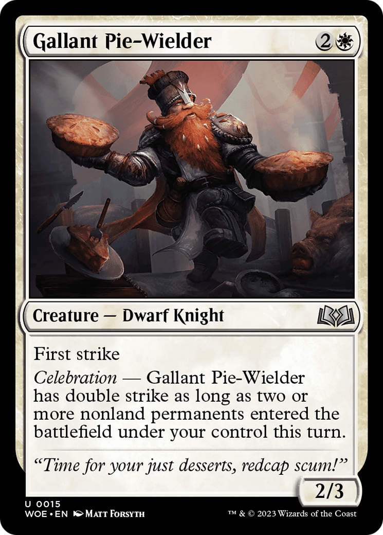 Gallant Pie-Wielder (WOE-015) - Wilds of Eldraine [Uncommon]