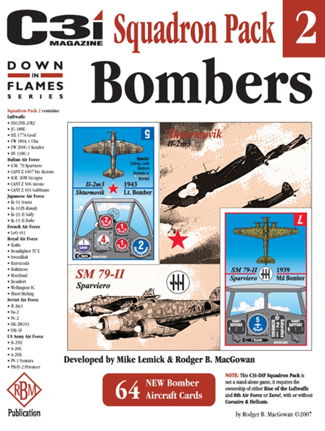 Down in Flames Squadron Pack 2: Bombers
