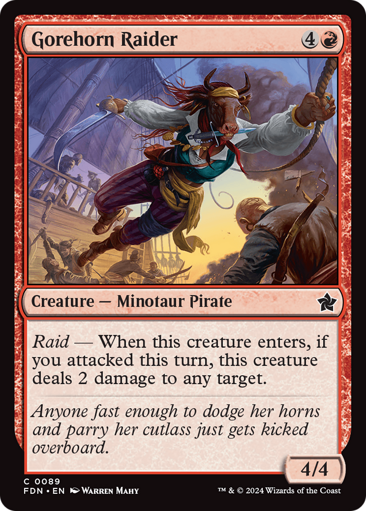 Gorehorn Raider (FDN-089) - Foundations Foil [Common]