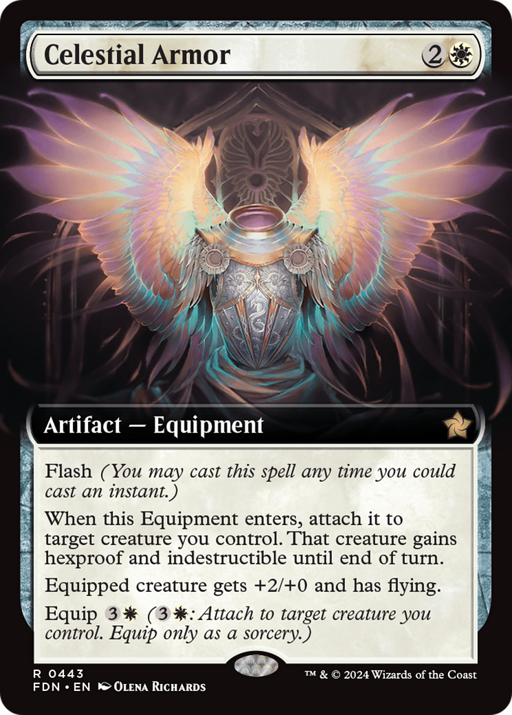 Celestial Armor (FDN-443) - Foundations: (Extended Art) Foil [Rare]