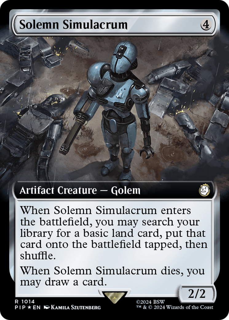 Solemn Simulacrum (PIP-1014) - Fallout: (Extended Art) Surge Foil [Rare]