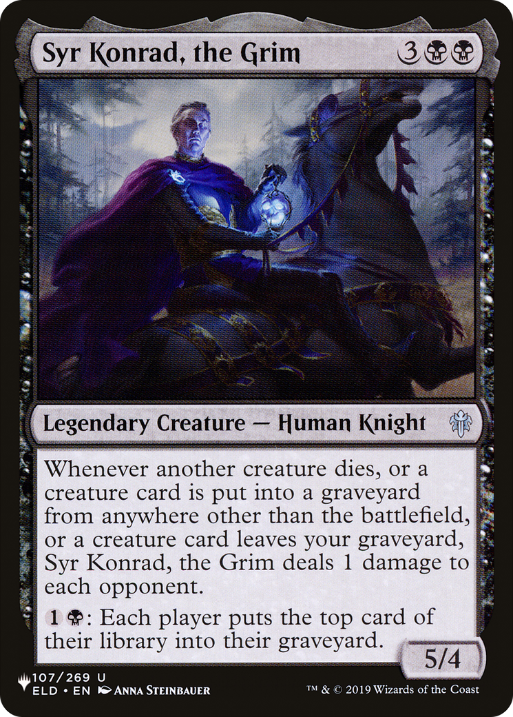 Syr Konrad, the Grim (PLST-ELD-107) - The List [Uncommon]