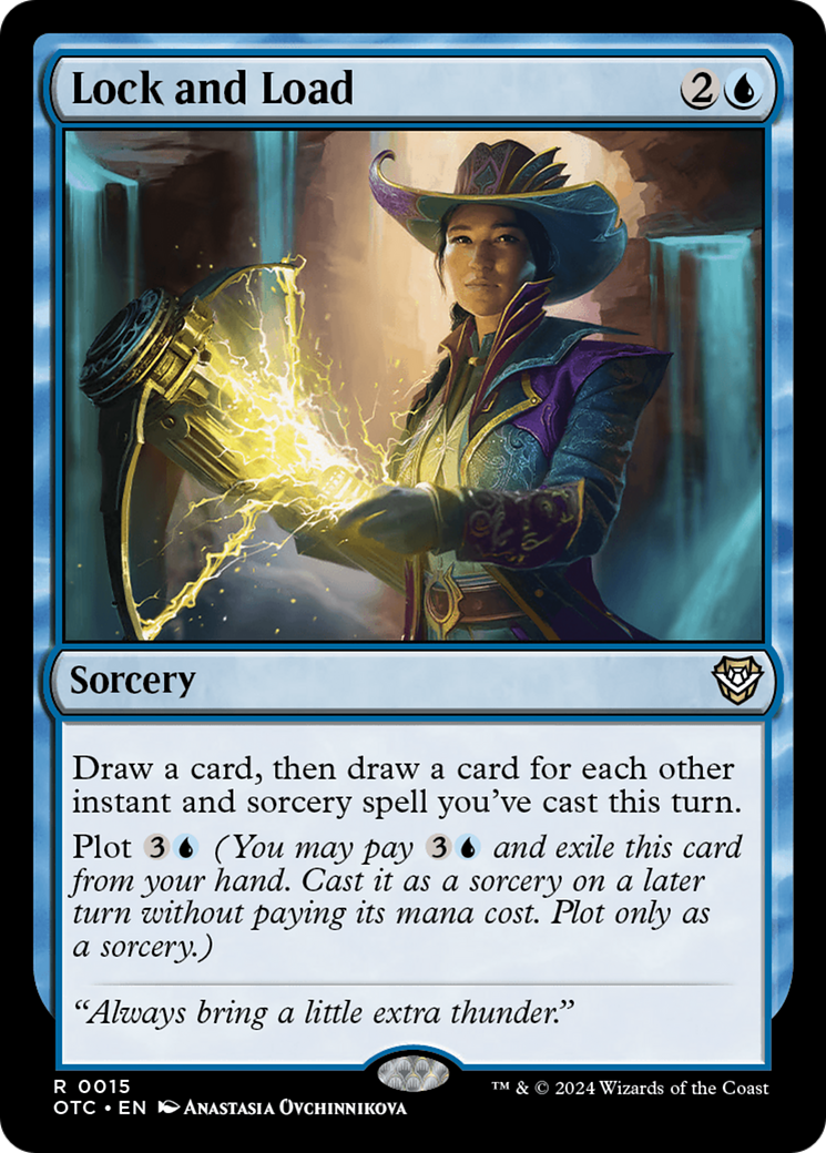 Lock and Load (OTC-015) - Outlaws of Thunder Junction Commander Foil [Rare]
