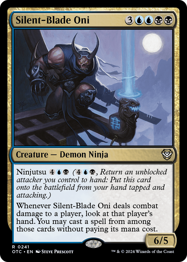 Silent-Blade Oni (OTC-241) - Outlaws of Thunder Junction Commander [Rare]