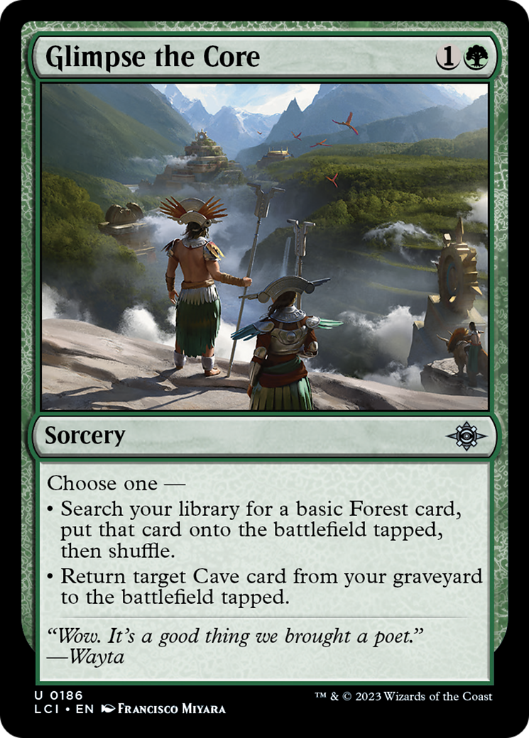 Glimpse the Core (LCI-186) - The Lost Caverns of Ixalan [Uncommon]