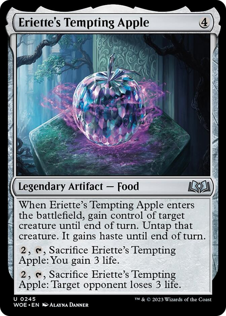Eriette's Tempting Apple (WOE-245) - Wilds of Eldraine [Uncommon]