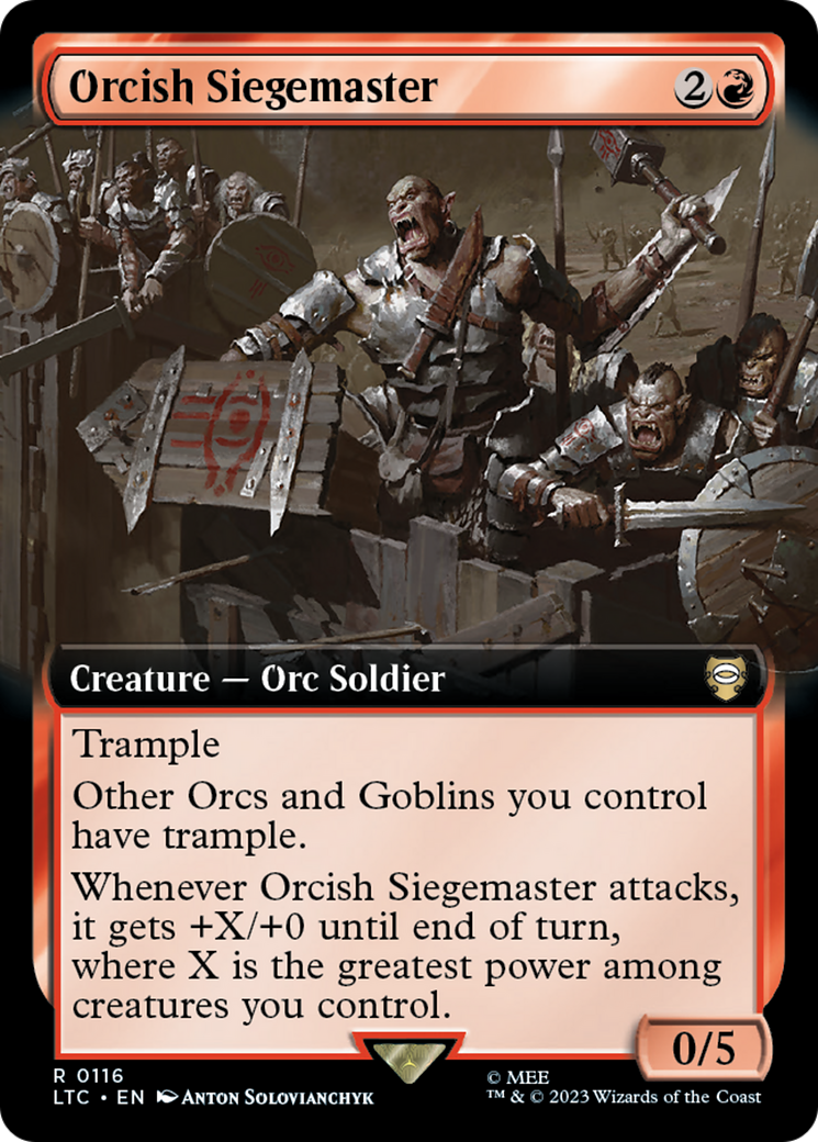 Orcish Siegemaster (LTC-116) - Tales of Middle-earth Commander: (Extended Art) [Rare]