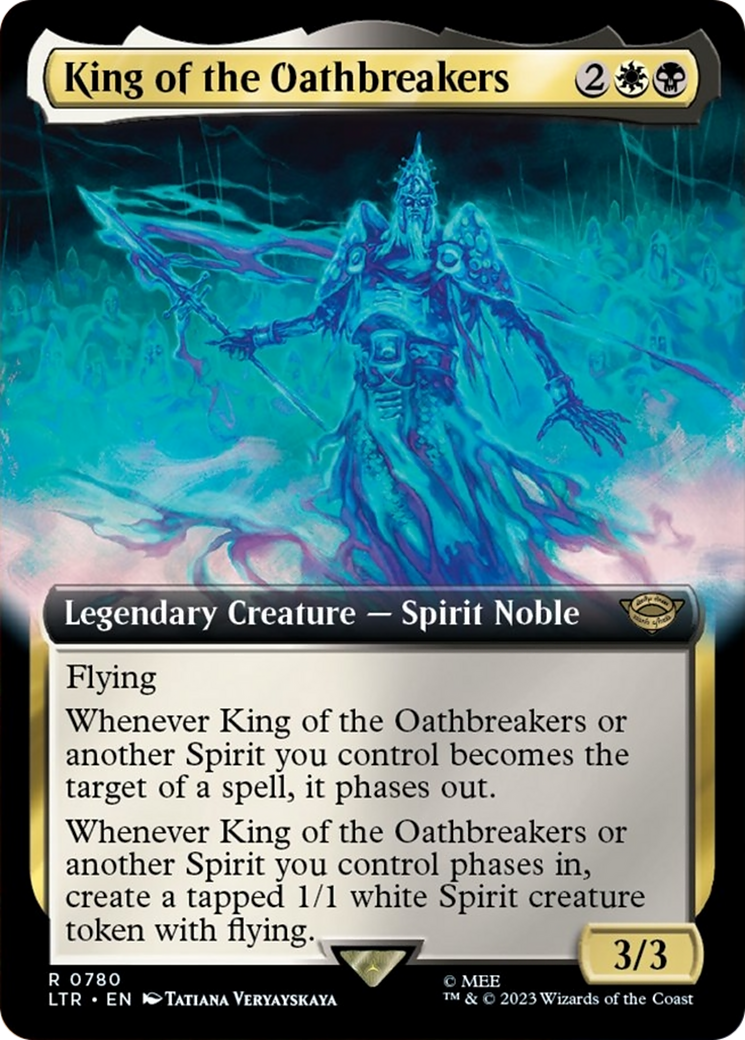 King of the Oathbreakers (LTR-780) - The Lord of the Rings: Tales of Middle-earth: (Extended Art) Surge Foil [Rare]