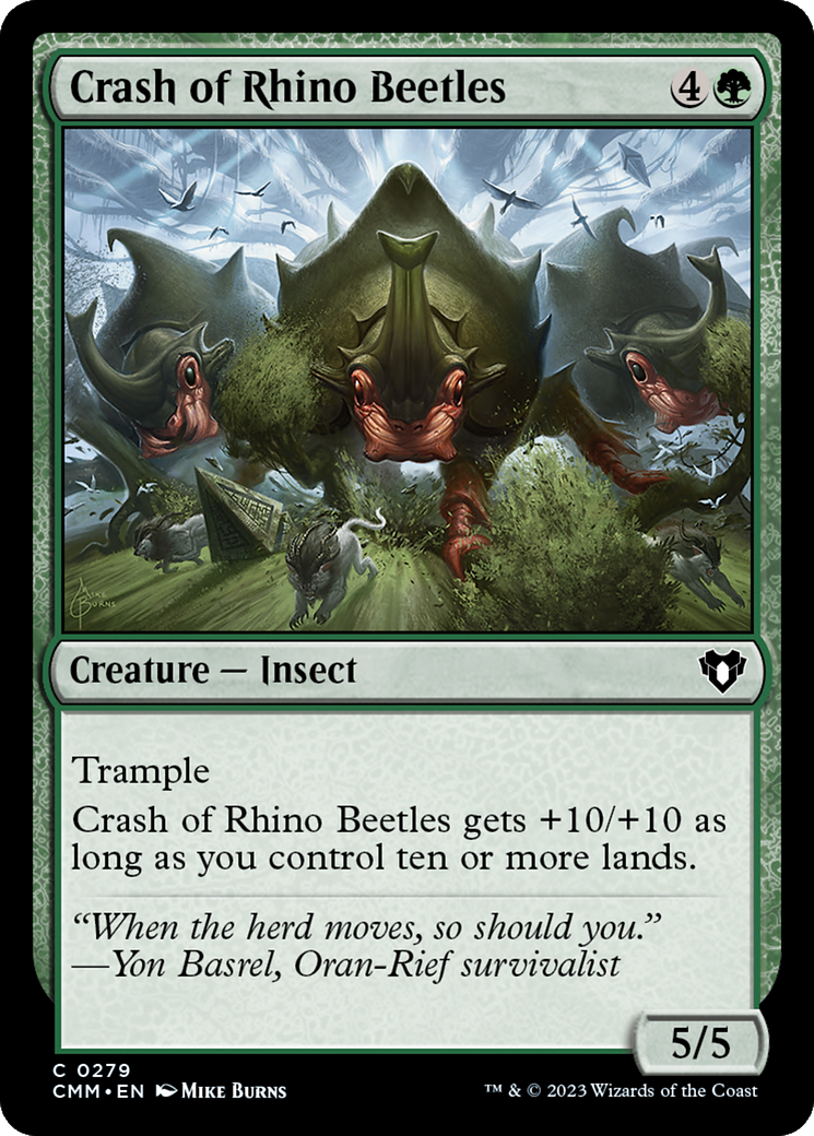 Crash of Rhino Beetles (CMM-279) - Commander Masters [Common]