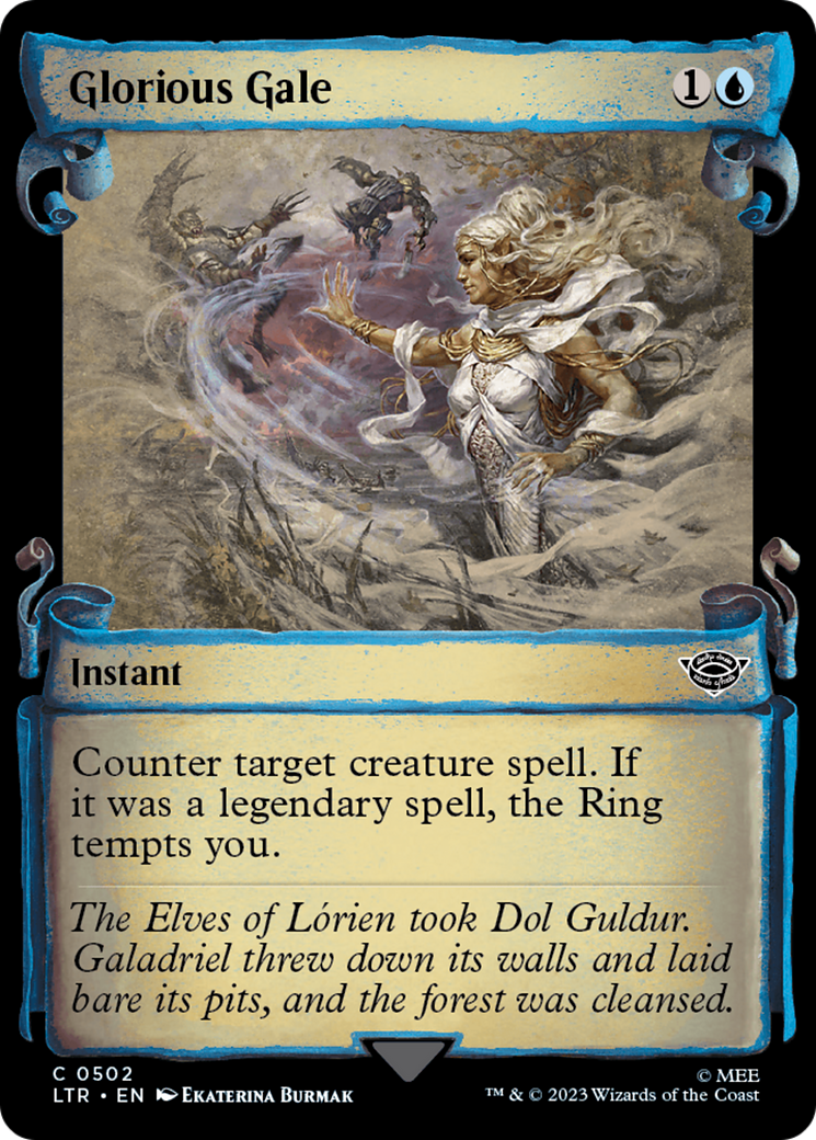Glorious Gale (LTR-502) - The Lord of the Rings: Tales of Middle-earth: (Showcase) Scroll Foil [Common]