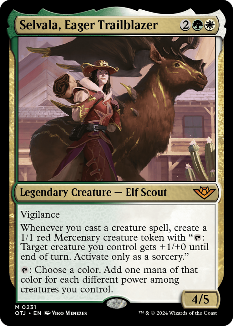 Selvala, Eager Trailblazer (OTJ-231) - Outlaws of Thunder Junction Foil [Mythic]