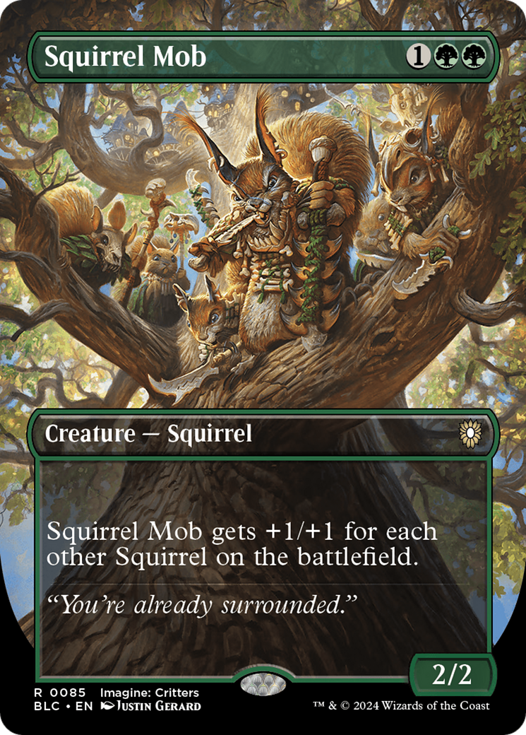Squirrel Mob (BLC-085) - Bloomburrow Commander (Borderless) [Rare]