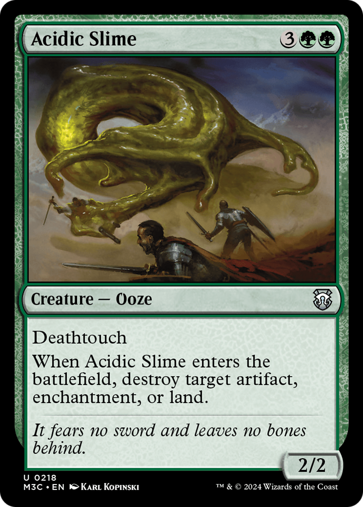 Acidic Slime (M3C-218) - Modern Horizons 3 Commander Foil [Uncommon]