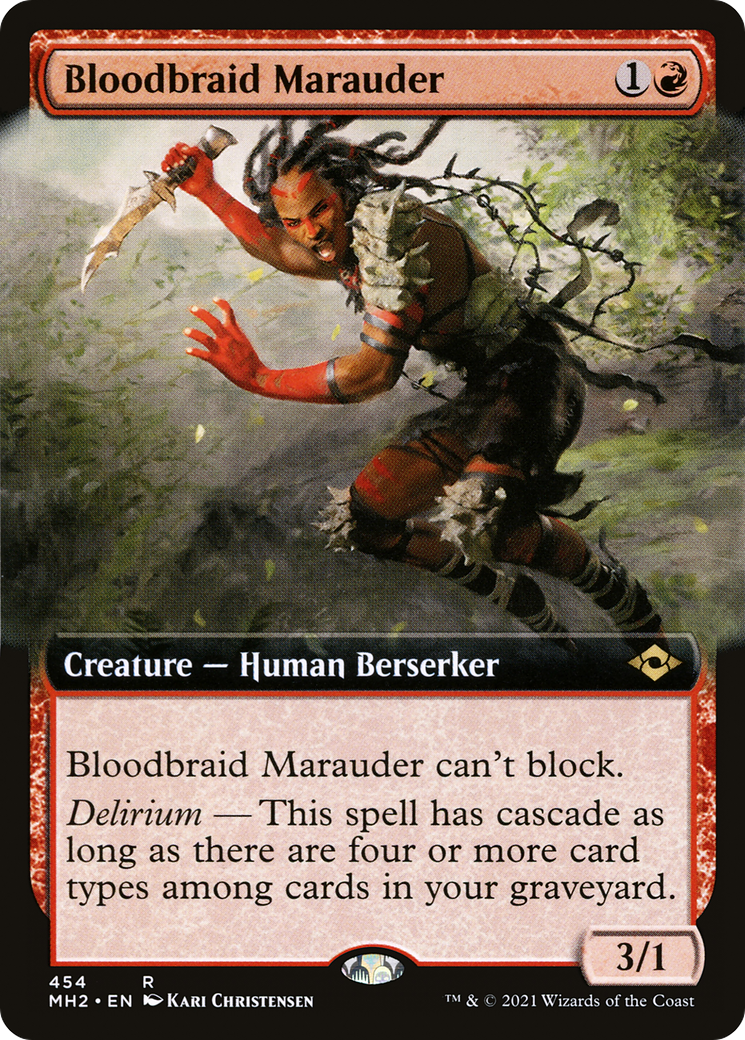 Bloodbraid Marauder (MH2-454) - Modern Horizons 2: (Extended Art) [Rare]