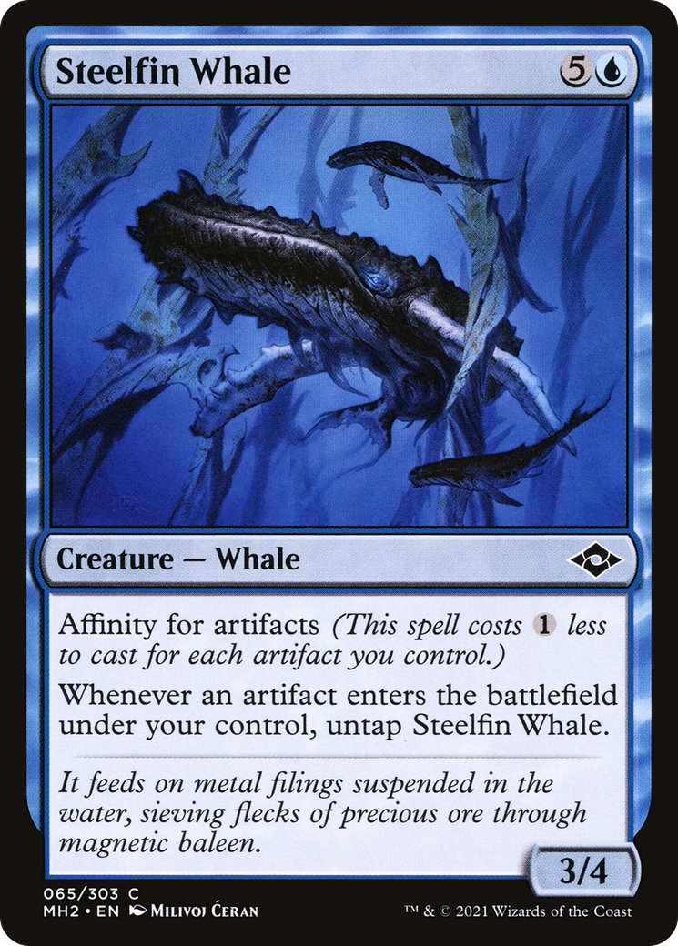 Steelfin Whale (MH2-065) - Modern Horizons 2 Foil [Common]