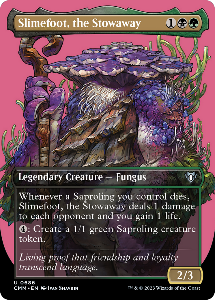 Slimefoot, the Stowaway (CMM-686) - Commander Masters (Borderless) [Uncommon]