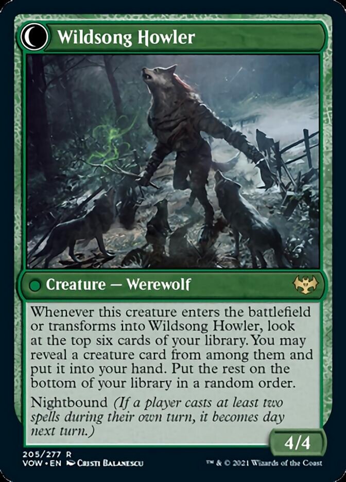 Howlpack Piper // Wildsong Howler (VOW-205) - Innistrad: Crimson Vow: (Double Faced Transform) [Rare]