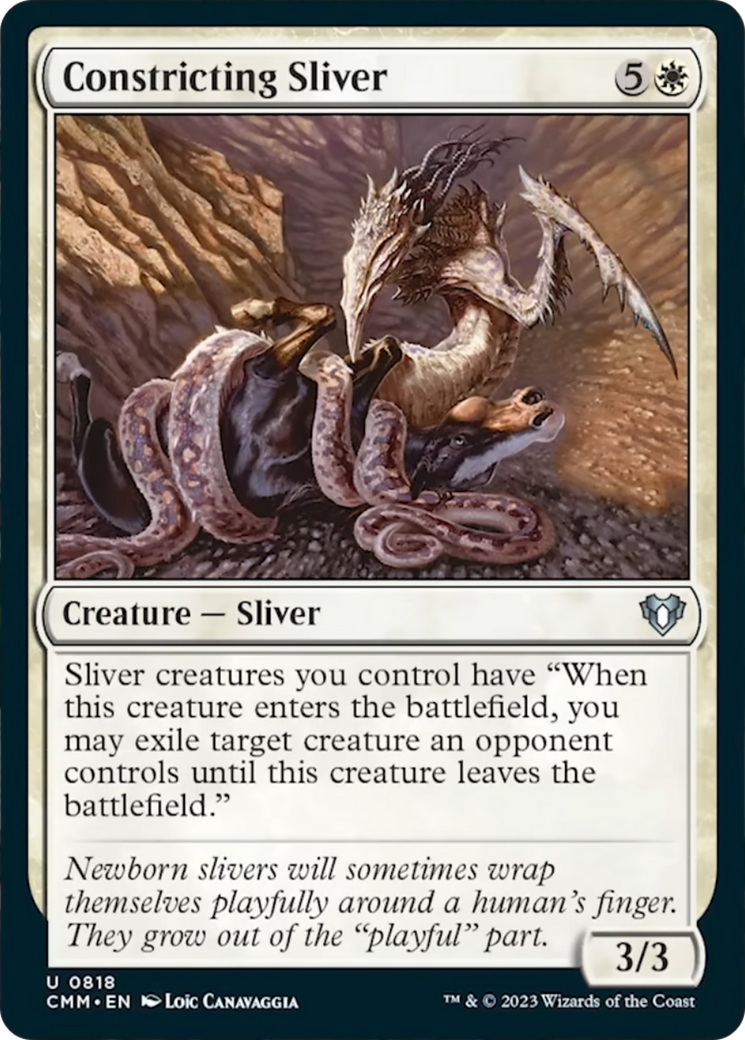 Constricting Sliver (CMM-818) - Commander Masters [Uncommon]