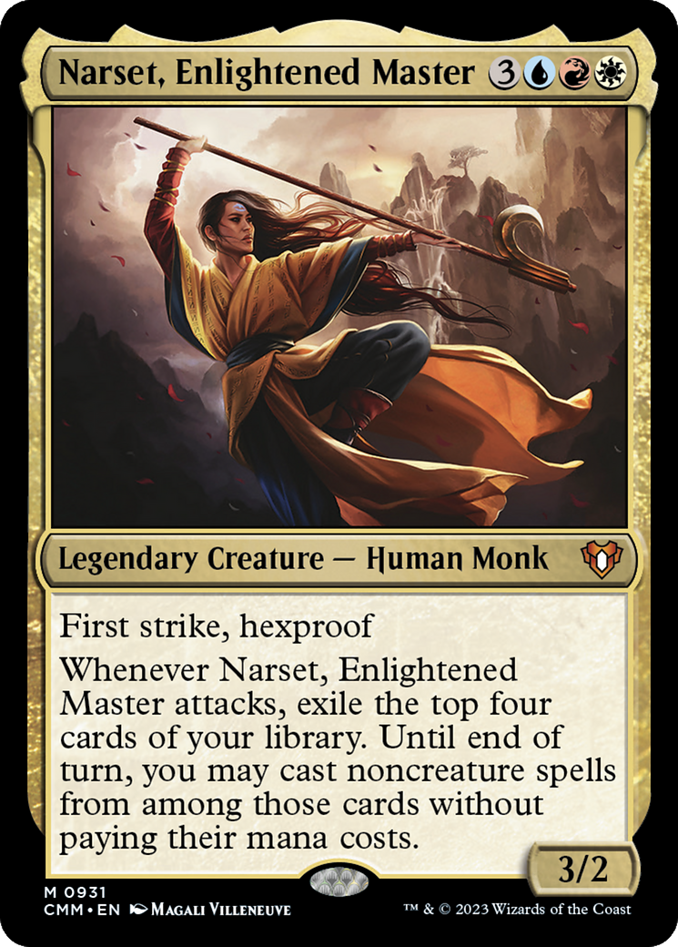 Narset, Enlightened Master (CMM-931) - Commander Masters [Mythic]