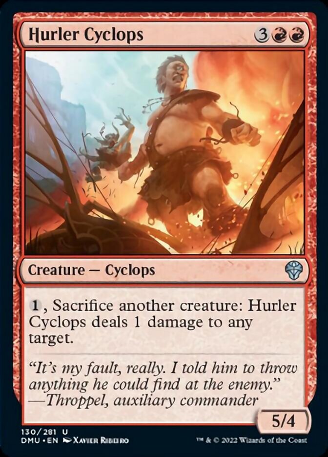 Hurler Cyclops (DMU-130) - Dominaria United [Uncommon]