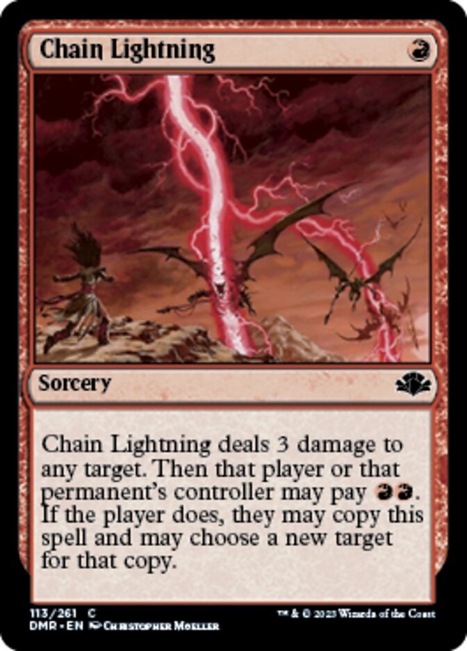 Chain Lightning (DMR-113) - Dominaria Remastered [Common]