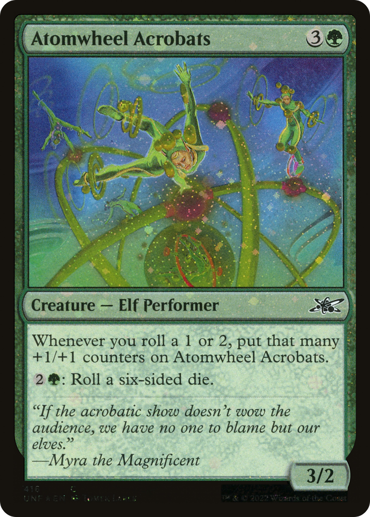 Atomwheel Acrobats (UNF-416) - Unfinity Galaxy Foil [Common]