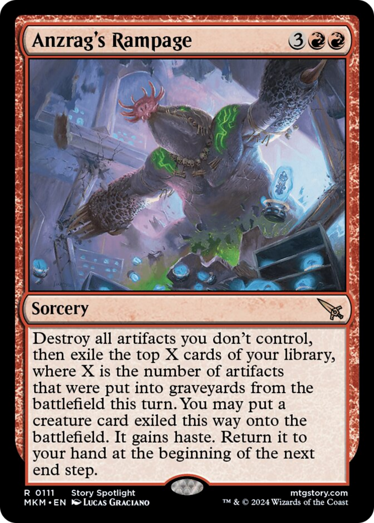 Anzrag's Rampage (MKM-111) - Murders at Karlov Manor [Rare]