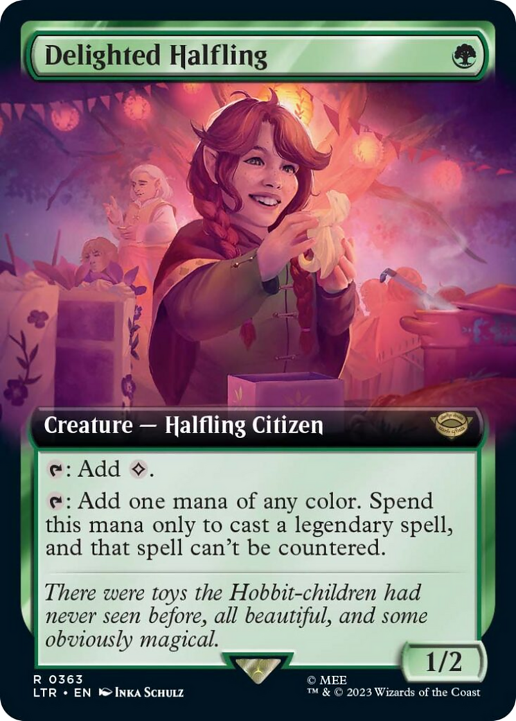 Delighted Halfling (LTR-363) - The Lord of the Rings: Tales of Middle-earth: (Extended Art) [Rare]