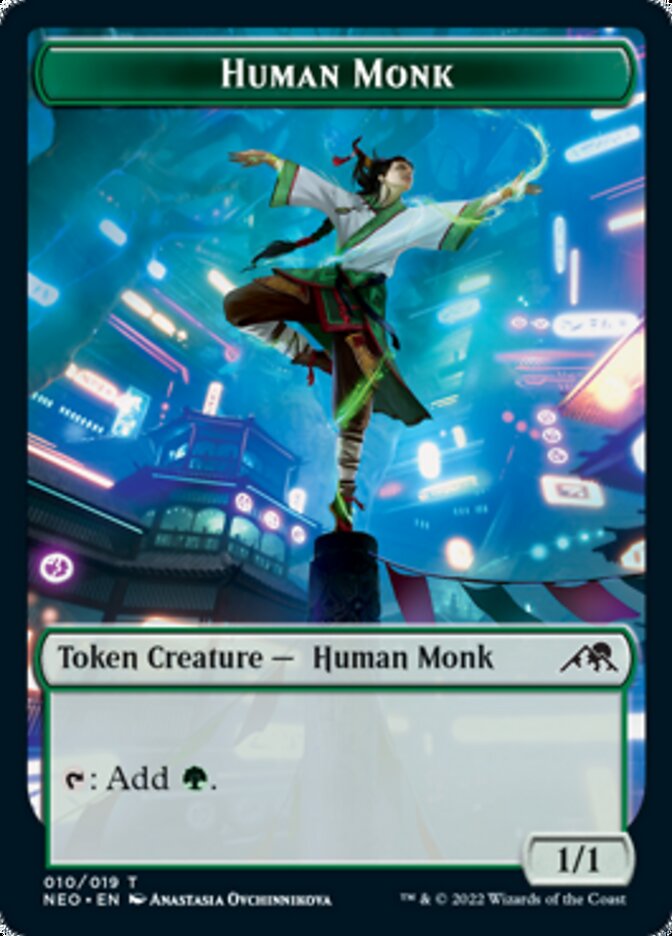 Human Monk (TNEO-010) - Kamigawa: Neon Dynasty Tokens [Common]