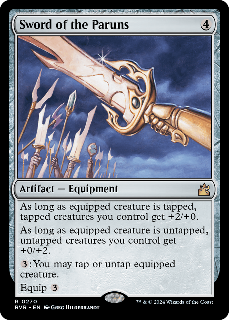 Sword of the Paruns (RVR-270) - Ravnica Remastered [Rare]