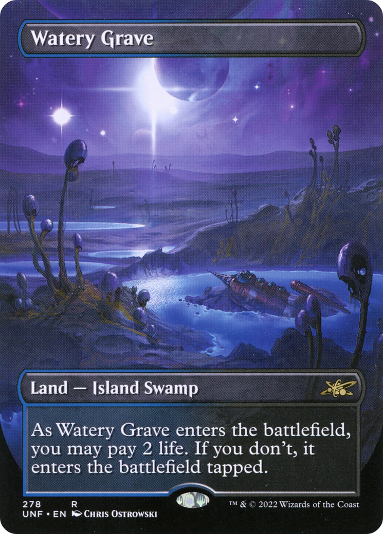 Watery Grave (UNF-278) - Unfinity (Borderless) Foil [Rare]