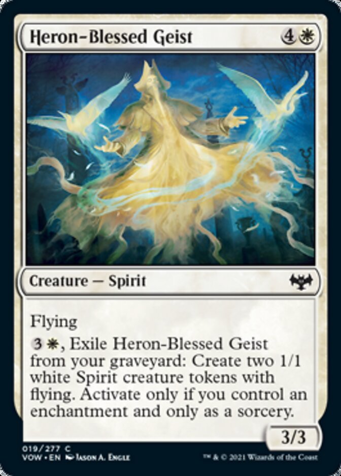 Heron-Blessed Geist (VOW-019) - Innistrad: Crimson Vow [Common]