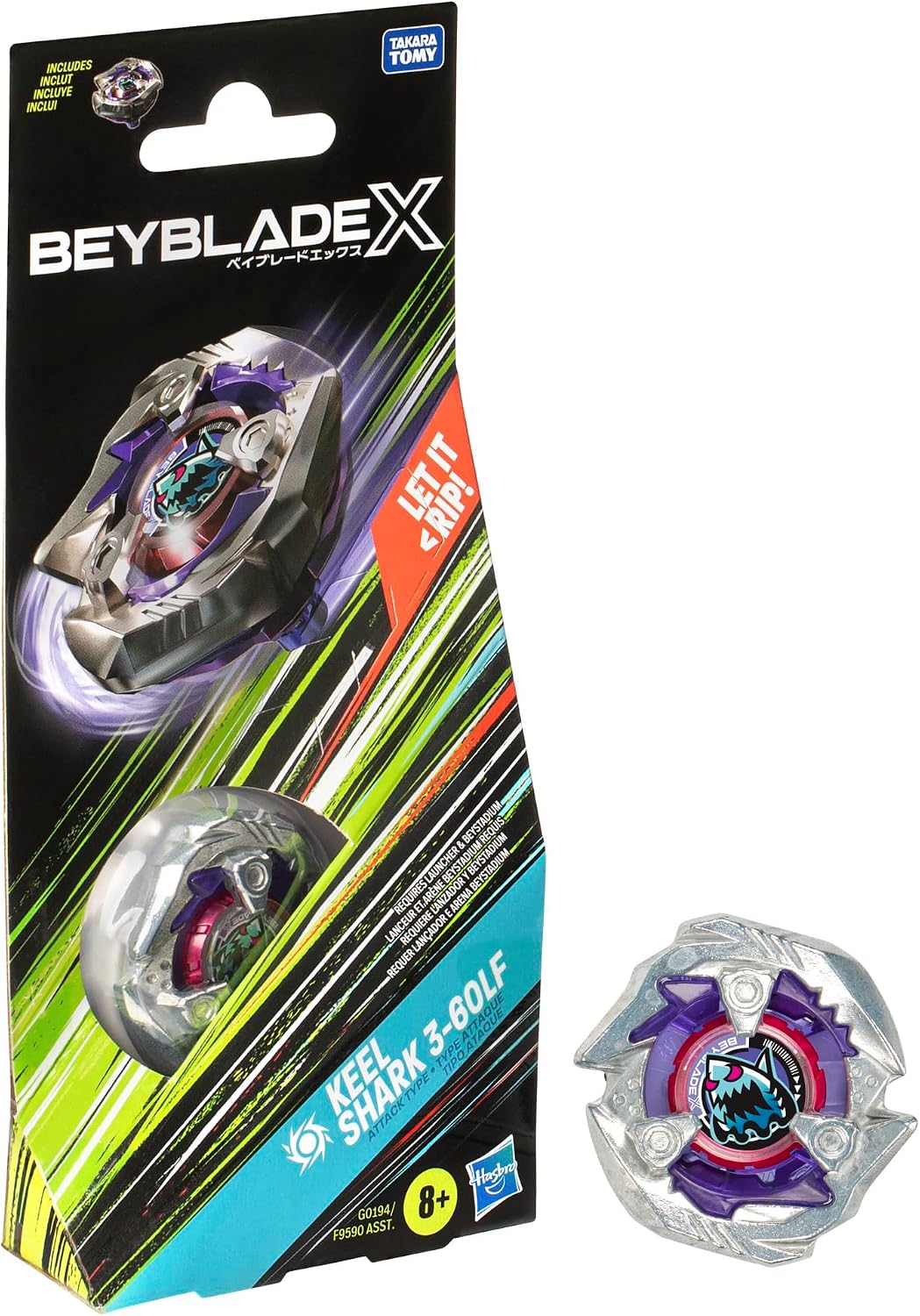 Beyblade BBX Gen 4 Booster Single - Keel Shark 3-60 LF