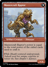 Saheeli's Lattice // Mastercraft Raptor (LCI-164) - The Lost Caverns of Ixalan [Uncommon]