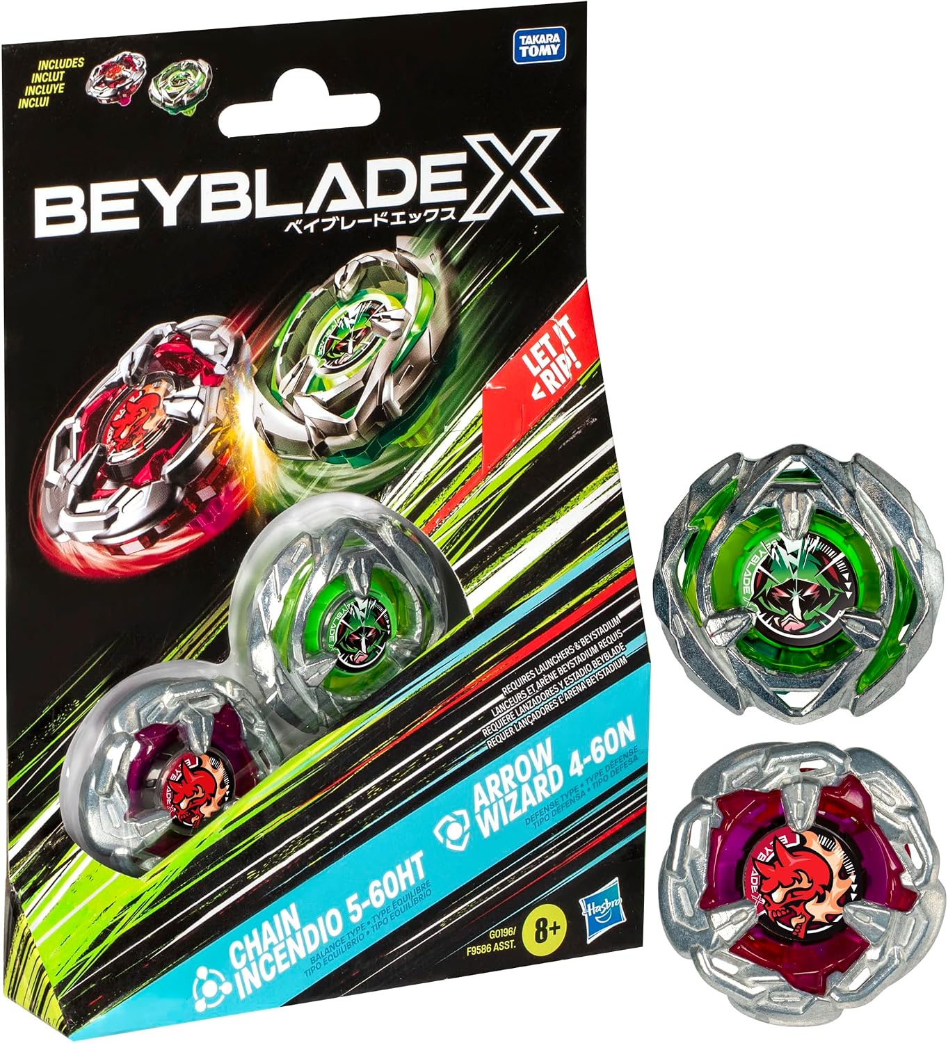 Beyblade BBX Dual Pack - Chain Incendio 5-60 HT Arrow Wizard 4-60 N