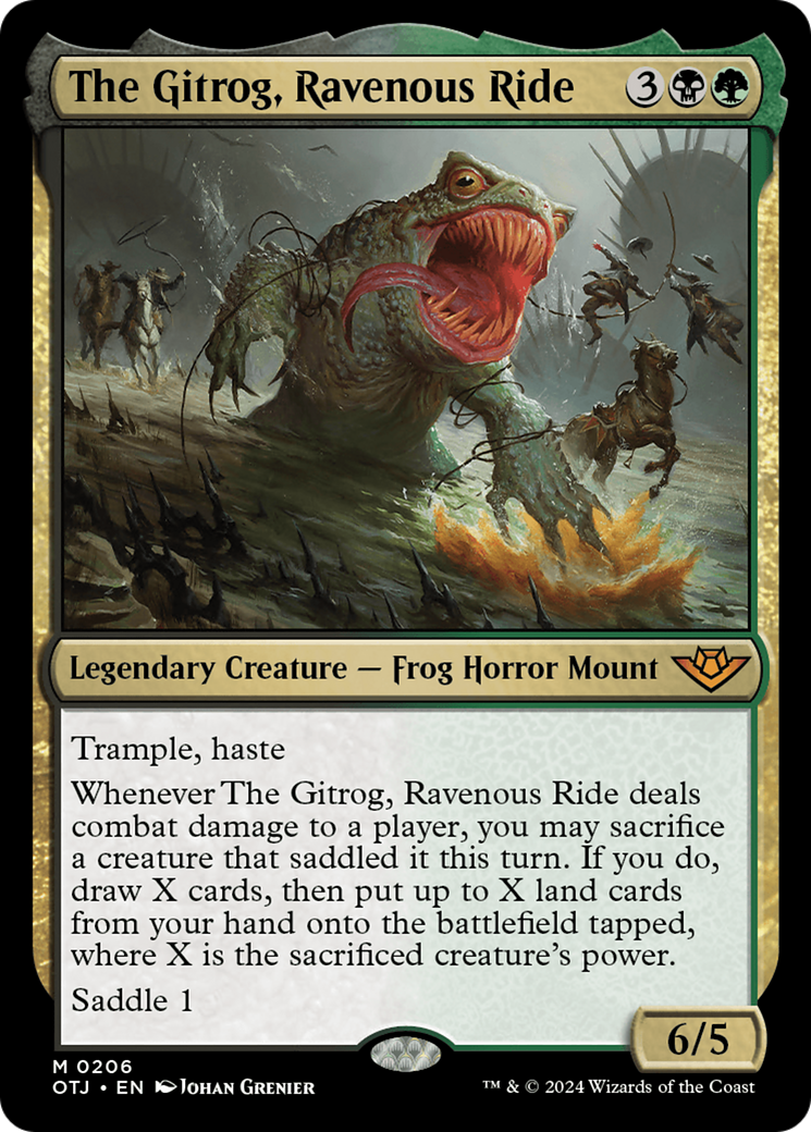 The Gitrog, Ravenous Ride (OTJ-206) - Outlaws of Thunder Junction Foil [Mythic]