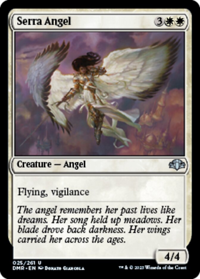 Serra Angel (DMR-025) - Dominaria Remastered [Uncommon]