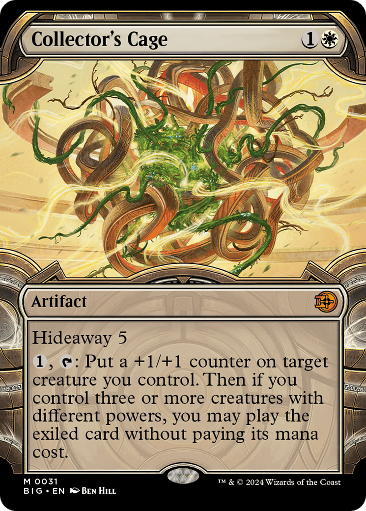 Collector's Cage (BIG-031) - The Big Score: (Showcase) Foil [Mythic]