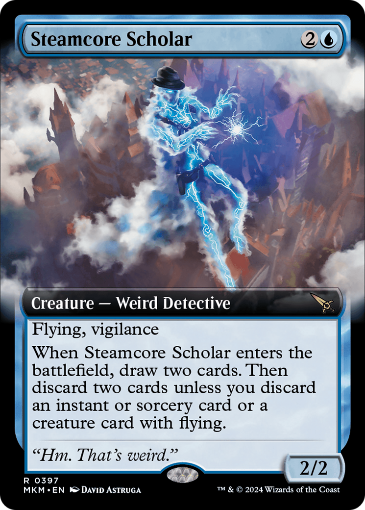 Steamcore Scholar (MKM-397) - Murders at Karlov Manor: (Extended Art) [Rare]