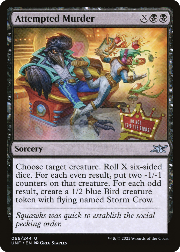 Attempted Murder (UNF-066) - Unfinity Foil [Uncommon]