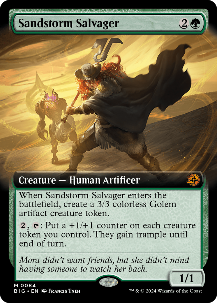 Sandstorm Salvager (BIG-084) - The Big Score: (Extended Art) Foil [Mythic]